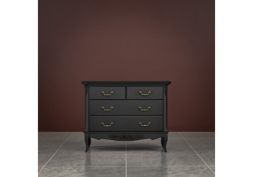 Комод 4 ящика Тиволи, Черный