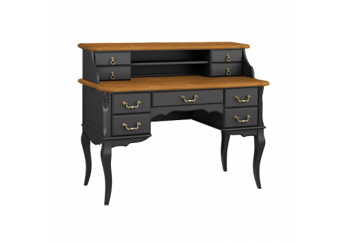 Навершие кабинетного стола Тиволи WOOD, Черный/Ясень