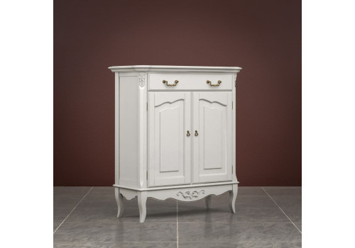 Комод 1 ящик +2 дверки Тиволи, Молочный