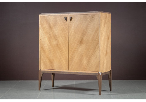 Комод высокий Барселона, Дуб медовый/Дуб серокоричневый