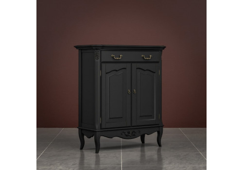 Комод 1 ящик +2 дверки Тиволи, Черный