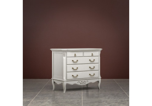 Комод 5 ящиков Тиволи, Молочный