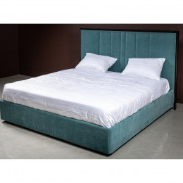 Кровать 160x200 мягкая c контейнером и подъемным механизмом Тоскана, Мореный Дуб