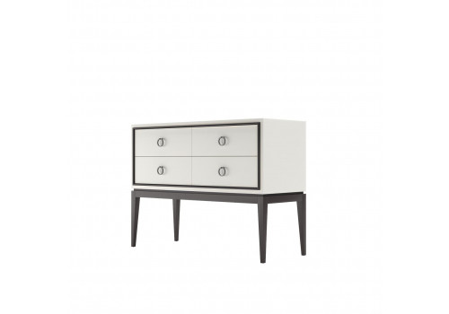 Комод на высоких ножках малый Ницца, Молочный