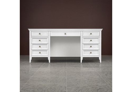 Стол письменный двухтумбовый Бруклин, Белый