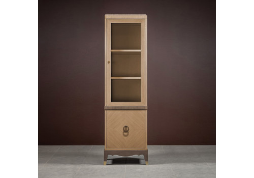 Библиотека 1 дверная правая Монте-Карло, Дуб медовый/Дуб серокоричневый