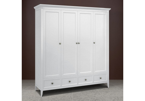 Шкаф 4х створчатый Бруклин, Белый