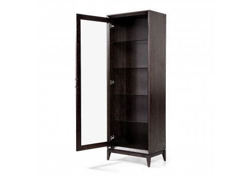 Витрина 1 дверная левая Тоскана, Мореный Дуб