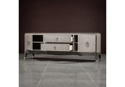 Тумба ТВ Монте-Карло, Дуб дымчатый/пепельный