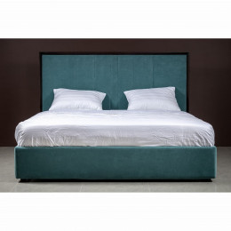 Кровать 160x200 мягкая c контейнером и подъемным механизмом Тоскана, Мореный Дуб