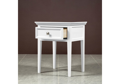 Тумба прикроватная 1 ящик Бруклин, Белый