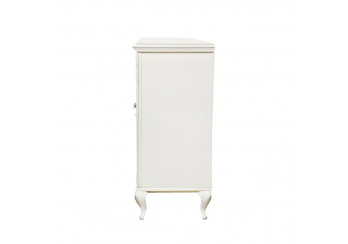 Комод Неаполь, Молочный/Патина Золото без структуры дерева