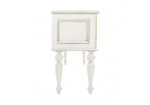 Стол туалетный Неаполь, Молочный/Патина Золото без структуры дерева