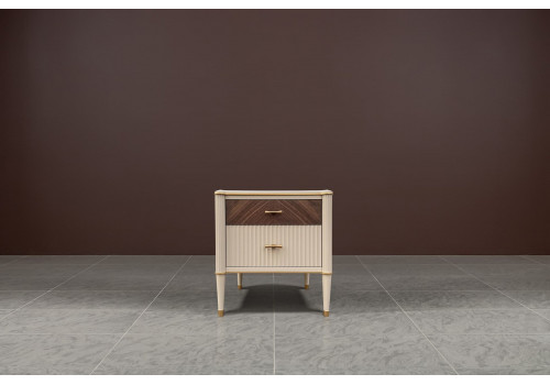 Тумба прикроватная, Венеция, меланж/орех американский