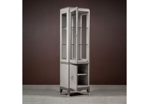 Витрина 1 дверная левая Монте-Карло, Дуб дымчатый/пепельный