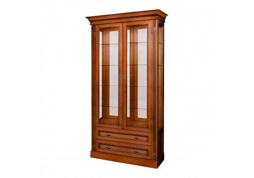 Витрина 2х дверная Палермо Янтарь