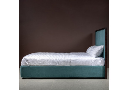 Кровать 160x200 мягкая Тоскана, Мореный Дуб