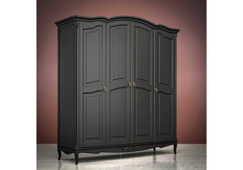 Шкаф 4х створчатый Тиволи, Черный