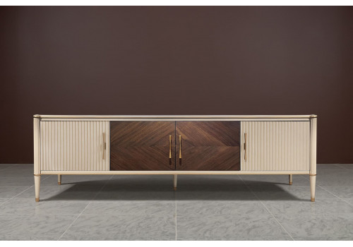 Тумба ТВ большая, Венеция, меланж/орех американский