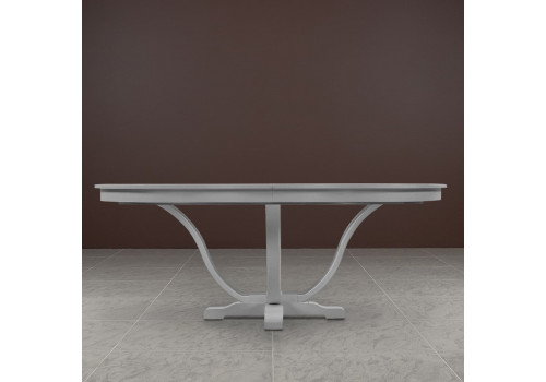 Стол овальный раскладной, вставка 40 см, Бруклин, Серый