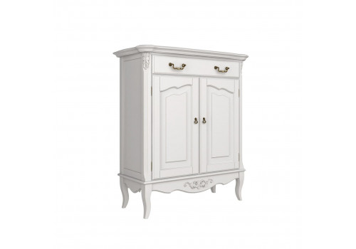 Комод 1 ящик +2 дверки Тиволи, Молочный