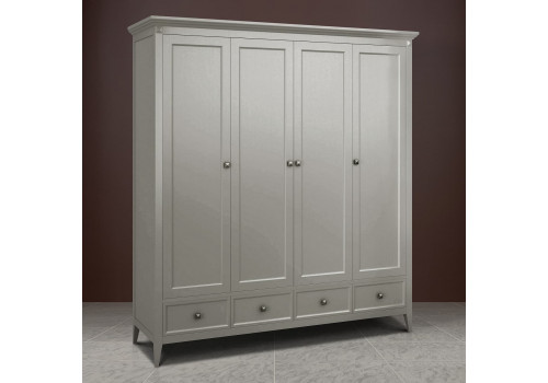 Шкаф 4х створчатый Бруклин, Серый