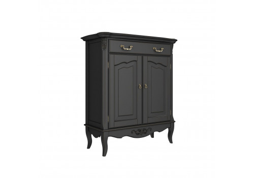 Комод 1 ящик +2 дверки Тиволи, Черный