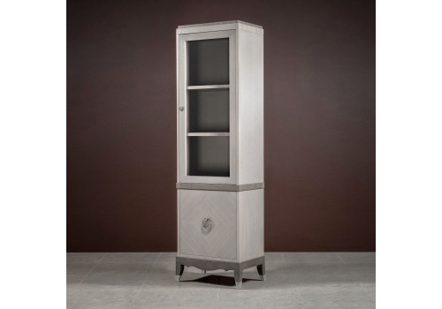 Библиотека 1 дверная правая Монте-Карло, Дуб дымчатый/пепельный