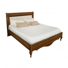 Кровать 160x200 с мягкой спинкой Неаполь, Орех