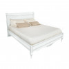 Кровать 160x200 Неаполь, Белый/Патина Серебро без структуры дерева