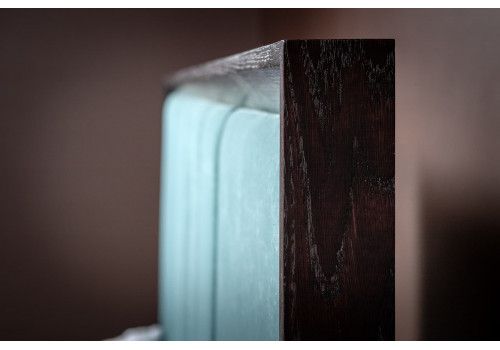 Кровать 160x200 мягкая c контейнером и подъемным механизмом Тоскана, Мореный Дуб