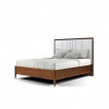 Кровать 180x200 с мягким изголовьем Тоскана, дуб табакко