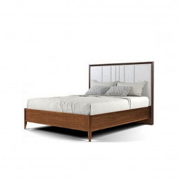 Кровать 180x200 с мягким изголовьем Тоскана, дуб табакко