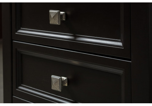 Тумба прикроватная 3 ящика Бруклин, Черный