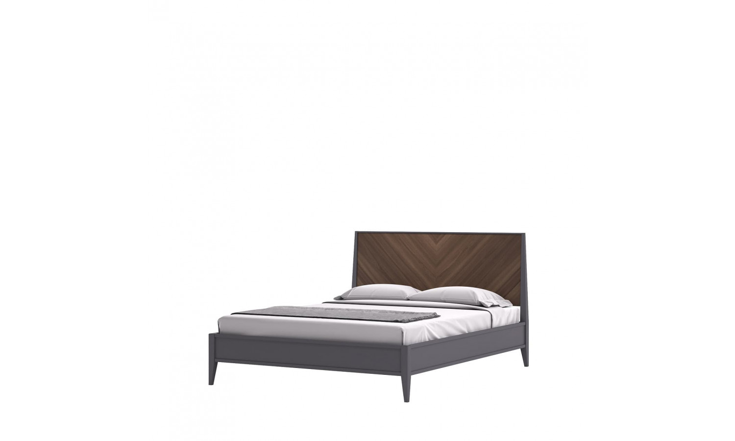 Кровать 160x200 Альба, Орех Американский/Мокко