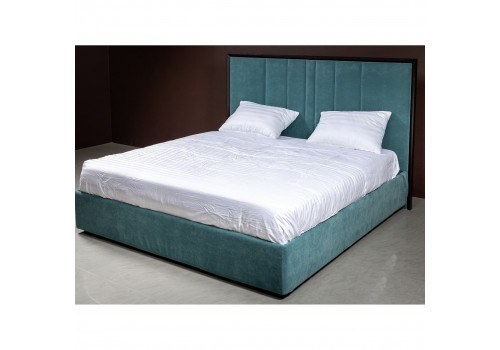 Кровать 180x200 мягкая c контейнером и подъемным механизмом Тоскана, Мореный Дуб