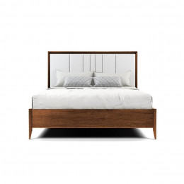 Кровать 160x200 с мягким изголовьем Тоскана, дуб табакко