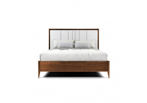 Кровать 160x200 с мягким изголовьем Тоскана, дуб табакко