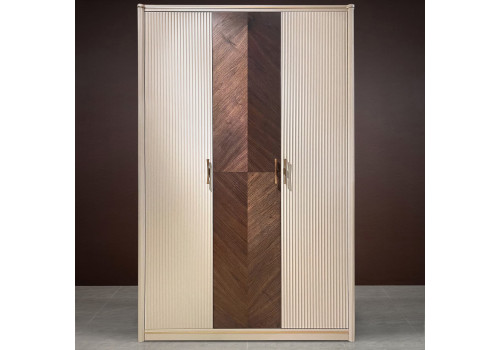 Шкаф 3 ств., Венеция, меланж/орех американский