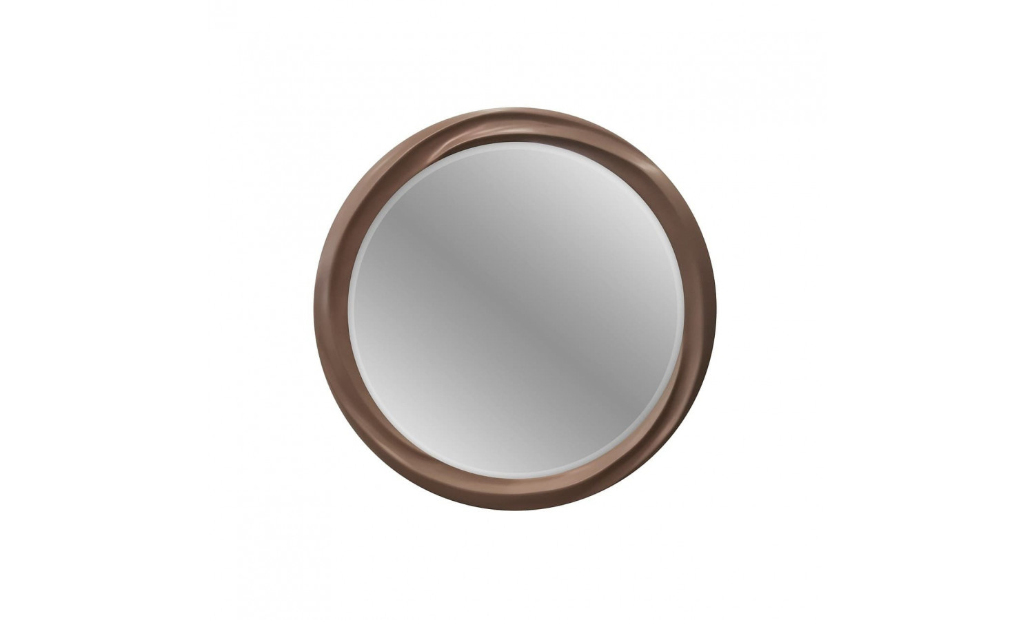 Зеркало круглое Портофино, Кварц/Патина коричневая