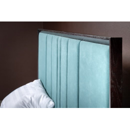 Кровать 160x200 мягкая c контейнером и подъемным механизмом Тоскана, Мореный Дуб