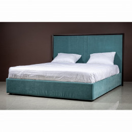 Кровать 160x200 мягкая c контейнером и подъемным механизмом Тоскана, Мореный Дуб