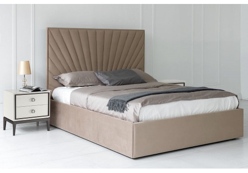 Кровать №1 90x200 с подъемным механизмом, ящиком для белья, Ницца