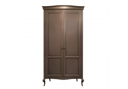 Шкаф 2 дверный Портофино, Кварц/Патина коричневая
