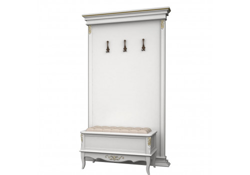 Прихожая композиция 2 Тиволи, Молочный/Патина Золото