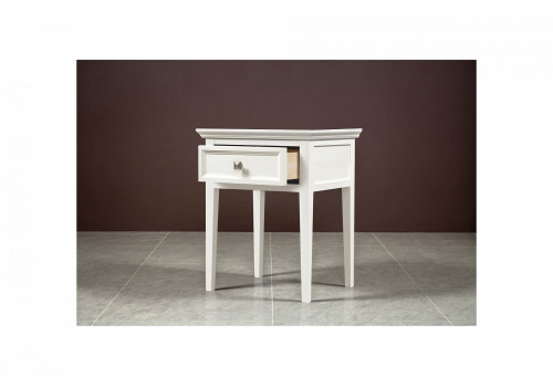 Тумба прикроватная 1 ящик Бруклин, Молочный