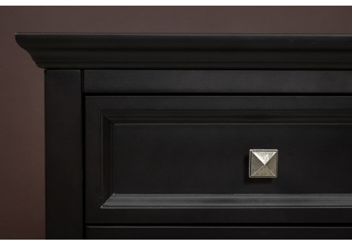 Тумба прикроватная 3 ящика Бруклин, Черный