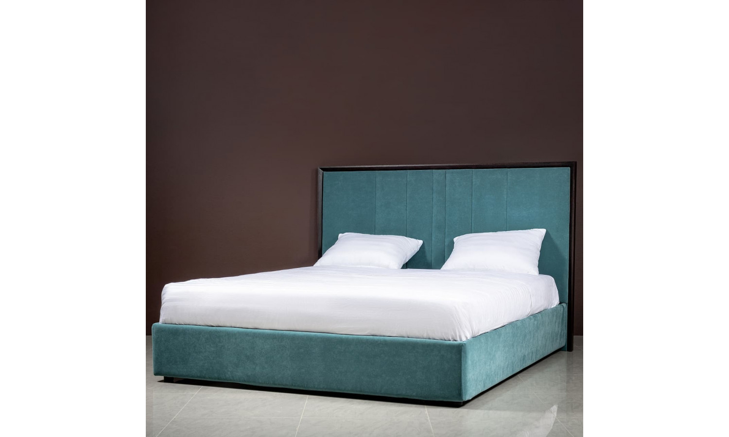 Кровать 160x200 мягкая Тоскана, Мореный Дуб