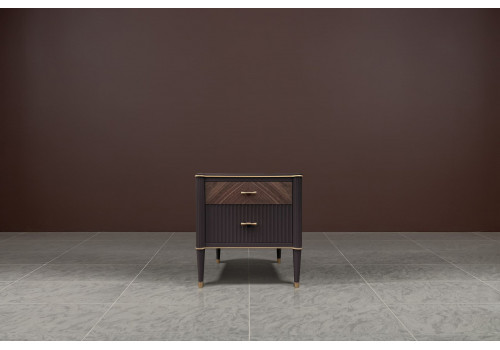 Тумба прикроватная, Венеция, моккачино/орех американский