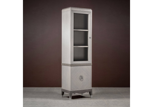 Библиотека 1 дверная левая Монте-Карло, Дуб дымчатый/пепельный